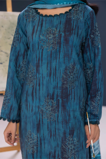 3 Piece - Embroidered Viscose - WD1101