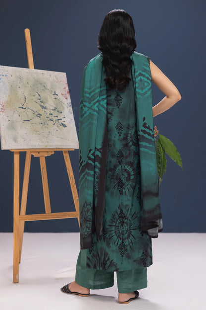 3 Piece - Embroidered Viscose - WD1102