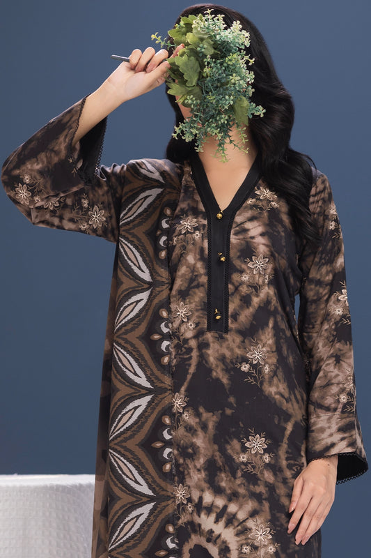 3 Piece - Embroidered Viscose - WD1105