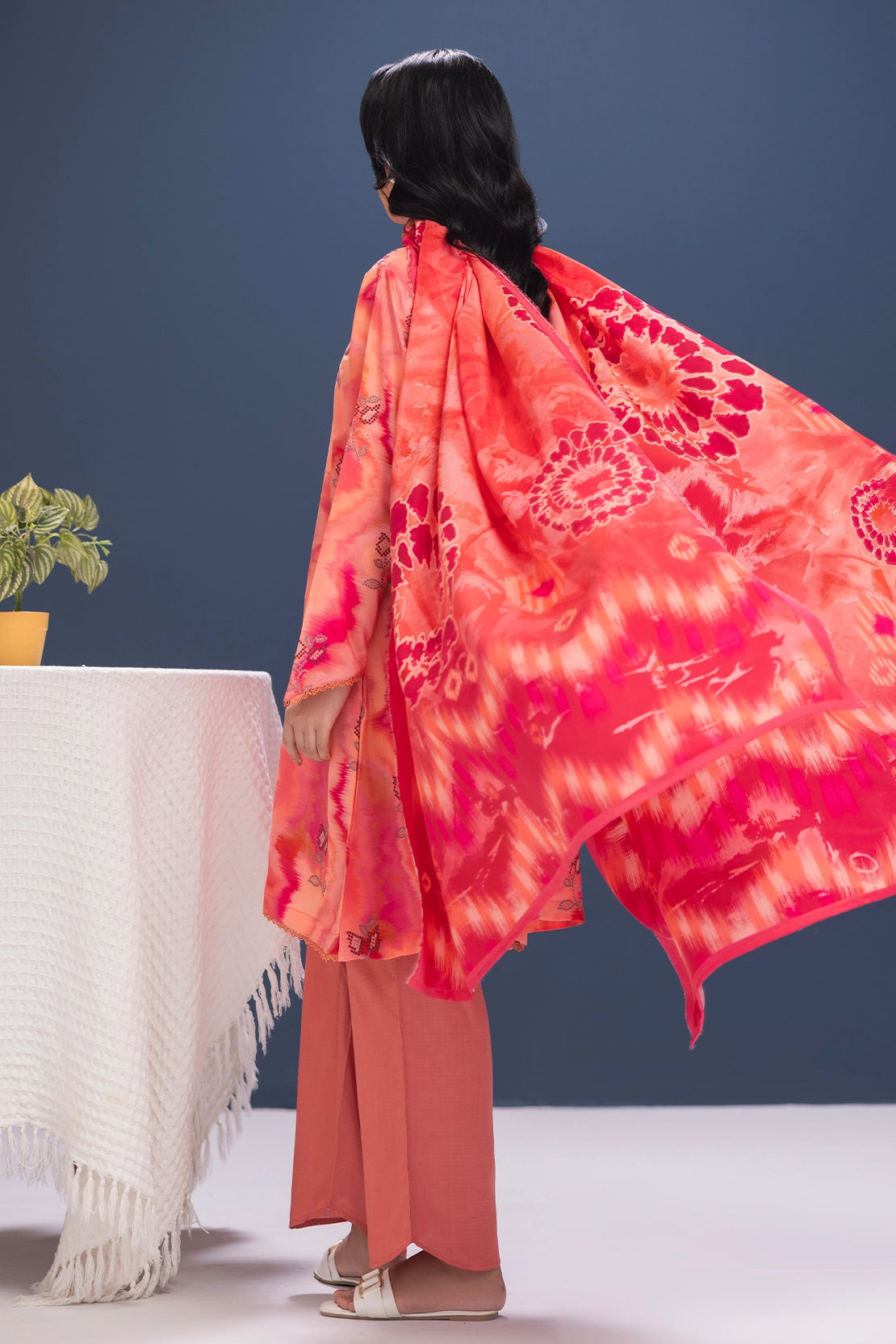 3 Piece - Embroidered Viscose - WD1106