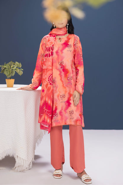 3 Piece - Embroidered Viscose - WD1106