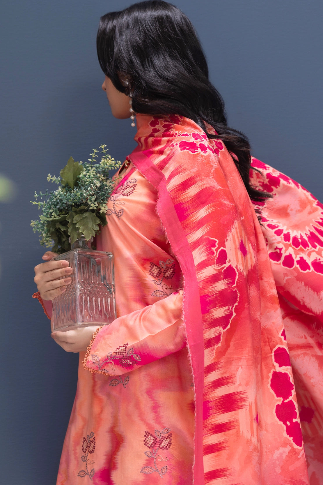 3 Piece - Embroidered Viscose - WD1106