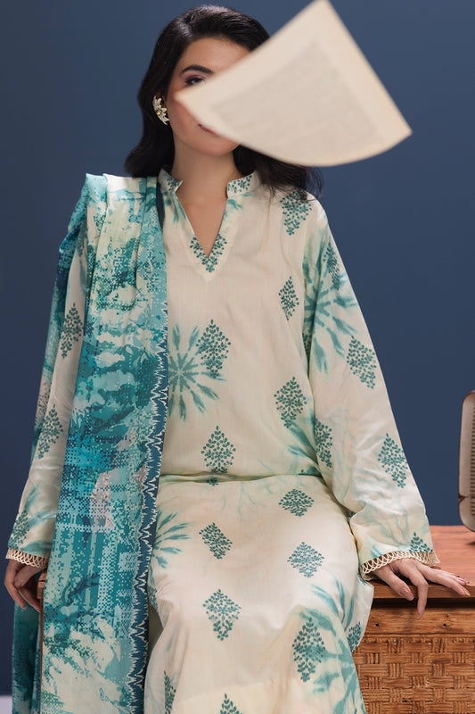 3 Piece - Embroidered Viscose - WD1108