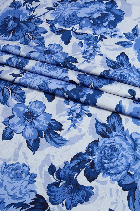 3 Piece - Digitally Printed Linen Slub - WD1202