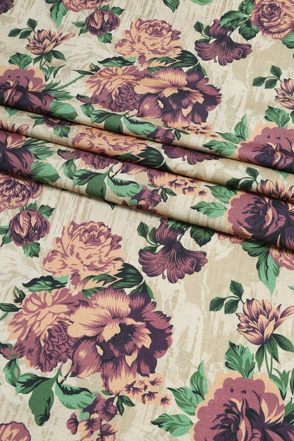 3 Piece - Digitally Printed Linen Slub - WD1203