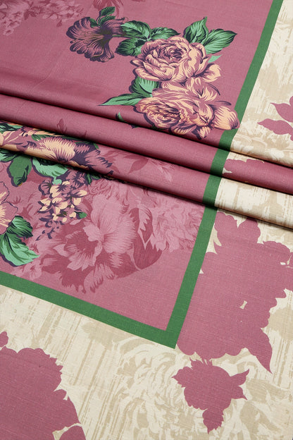 3 Piece - Digitally Printed Linen Slub - WD1203