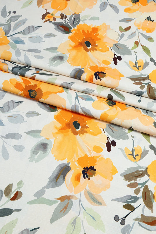 3 Piece - Digitally Printed Linen Slub - WD1206