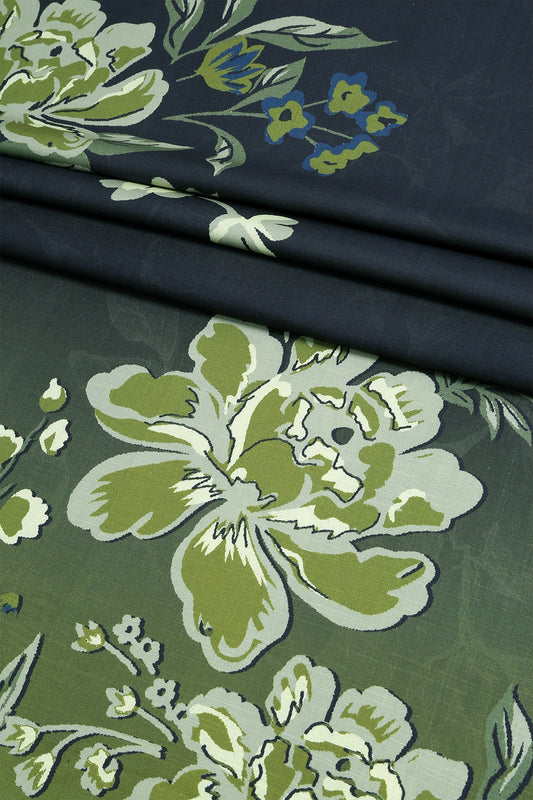 3 Piece - Digitally Printed Linen Slub - WD1207
