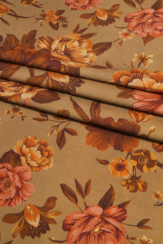 3 Piece - Digitally Printed Linen Slub - WD1208