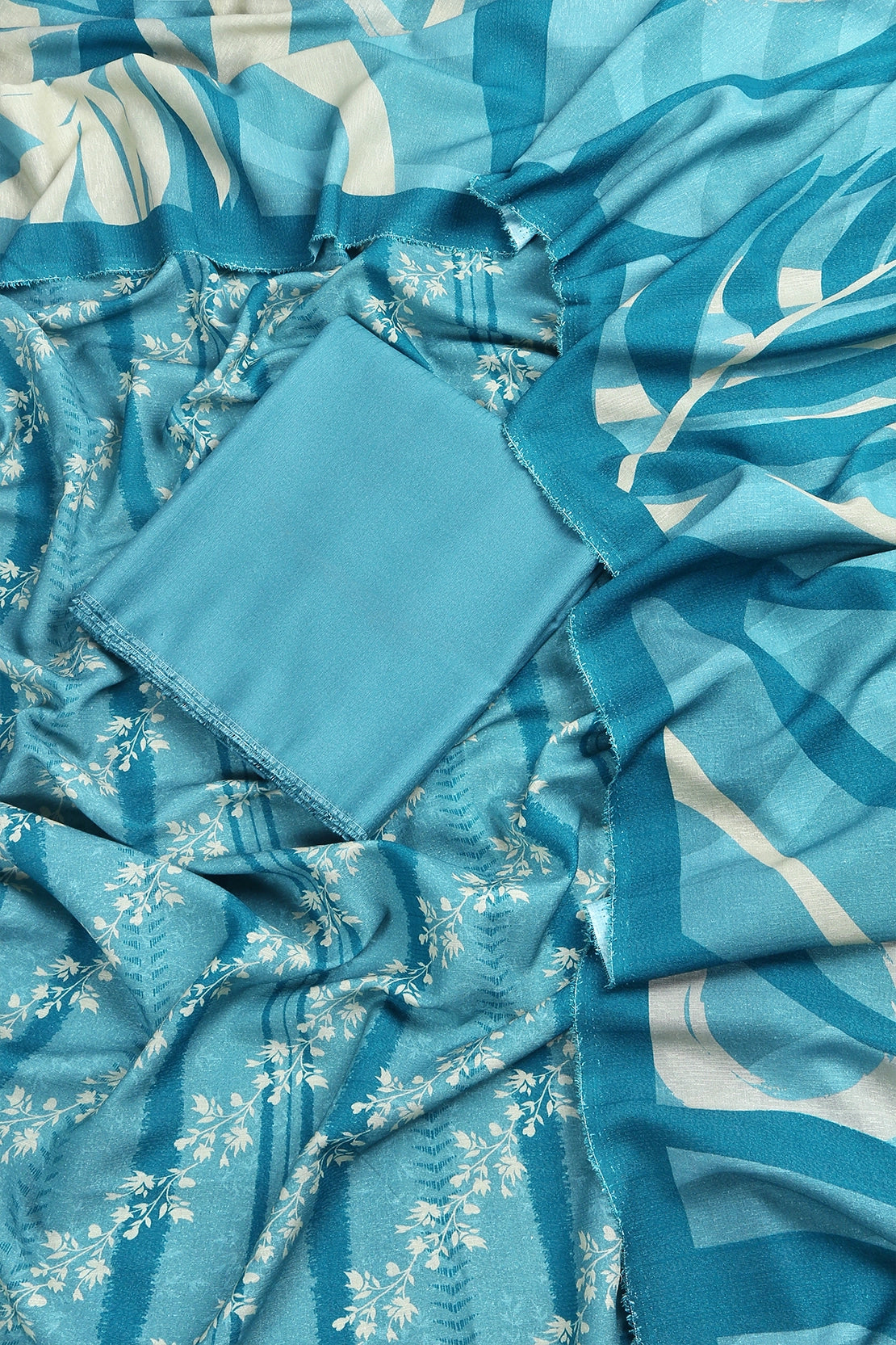 3 Piece - Digitally Printed Silk Karandi - WD1702