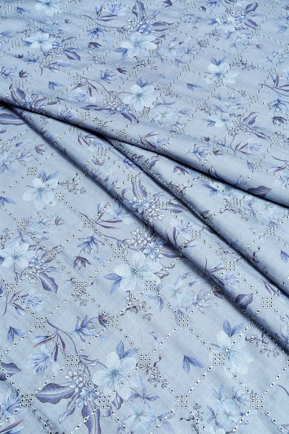 3 Piece - Embroidered Linen Slub - WD1801