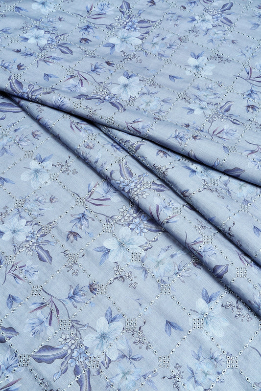 3 Piece - Embroidered Linen Slub - WD1801