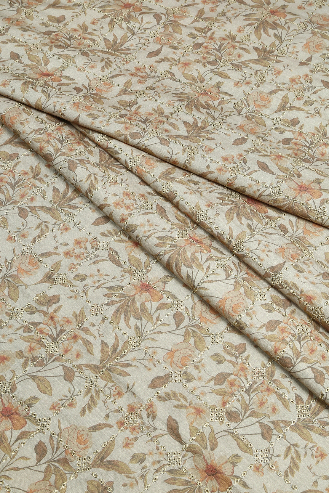 3 Piece - Embroidered Linen Slub - WD1810