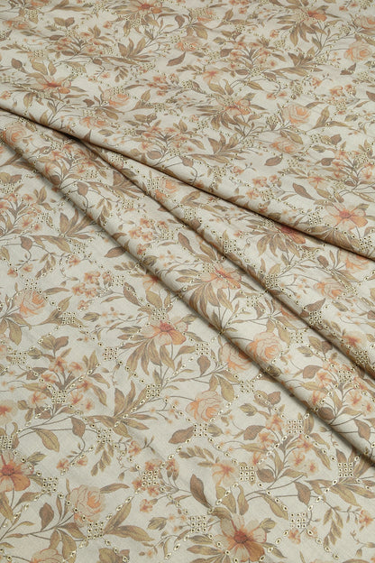 3 Piece - Embroidered Linen Slub - WD1810