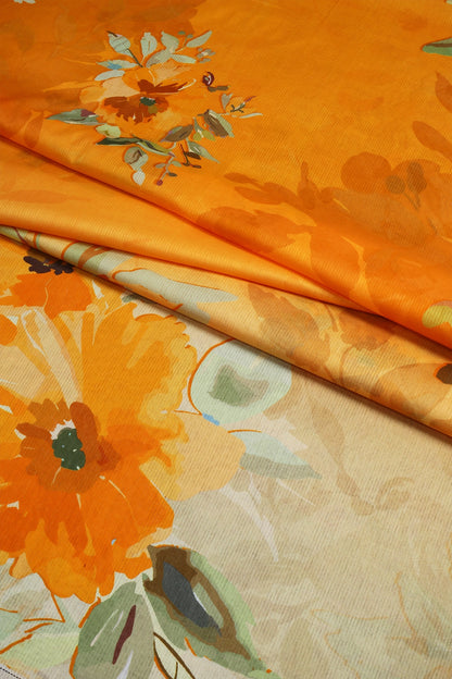 3 Piece - Digitally Printed Doriya Lawn - D1815