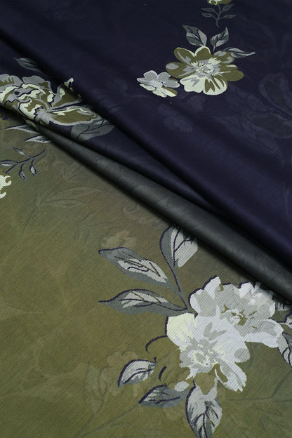 3 Piece - Digitally Printed Doriya Lawn - D1818