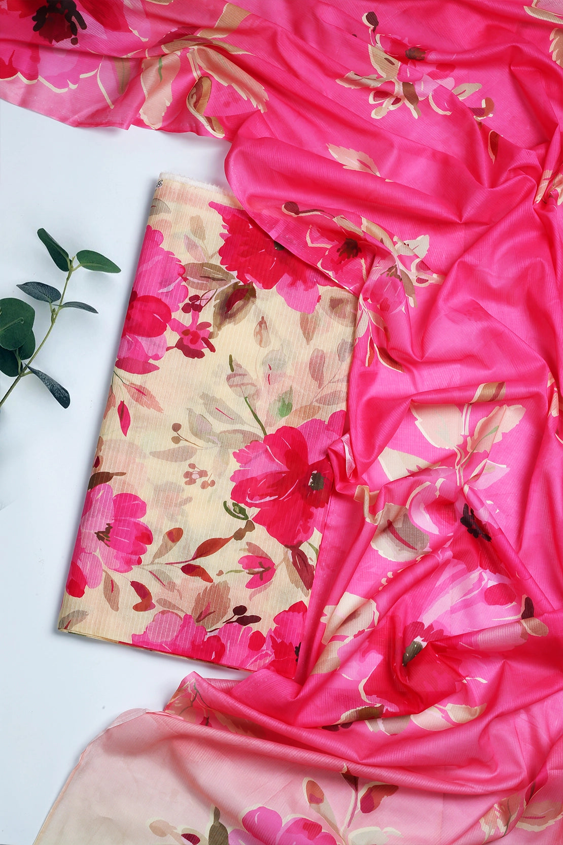 3 Piece - Digitally Printed Doriya Lawn - D1805