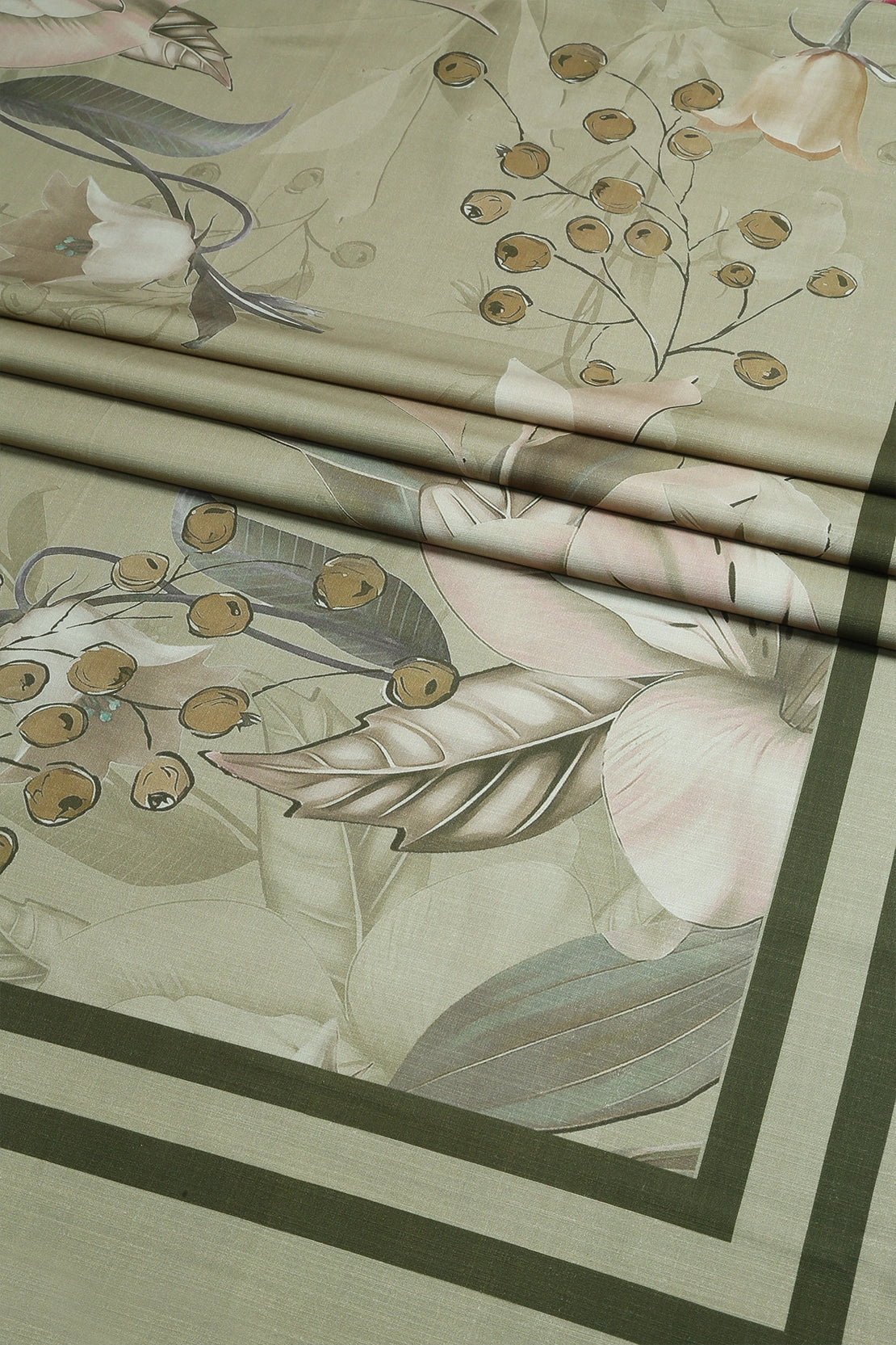 3 Piece - Embroidered Linen Slub - WD1802