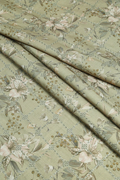 3 Piece - Embroidered Linen Slub - WD1802