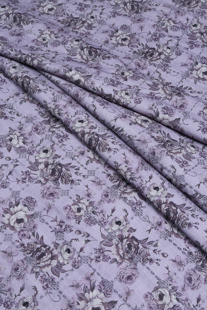 3 Piece - Embroidered Linen Slub - WD1803