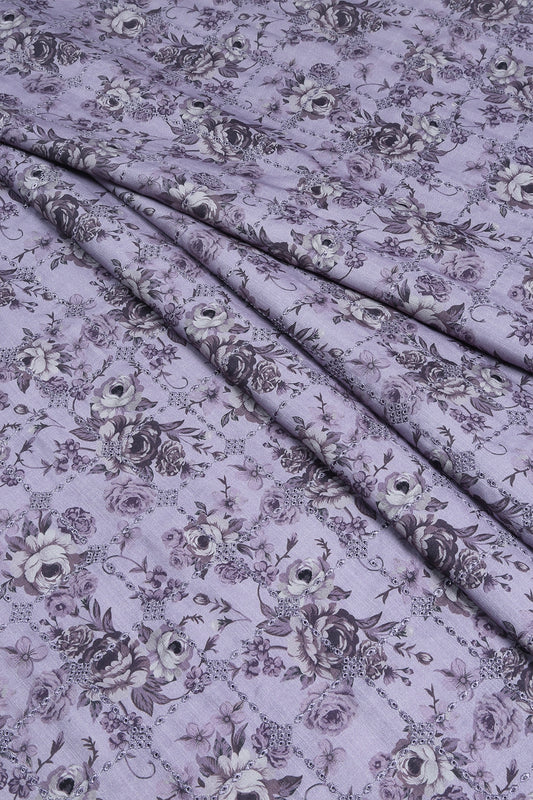 3 Piece - Embroidered Linen Slub - WD1803