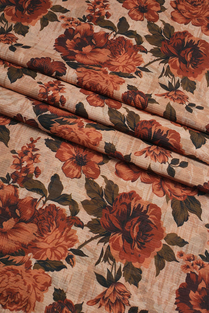 3 Piece - Digitally Printed Doriya Lawn - D1806