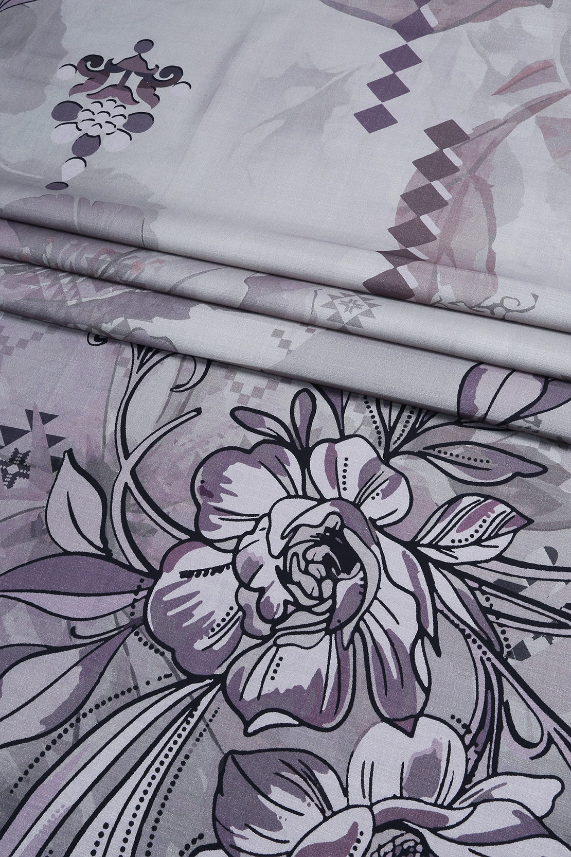 3 Piece - Embroidered Linen Slub - WD1804