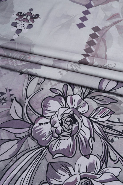 3 Piece - Embroidered Linen Slub - WD1804