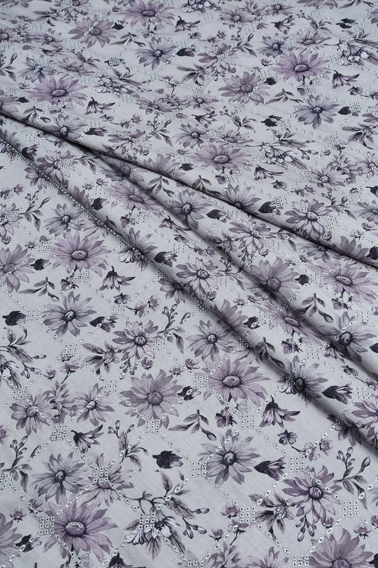 3 Piece - Embroidered Linen Slub - WD1804