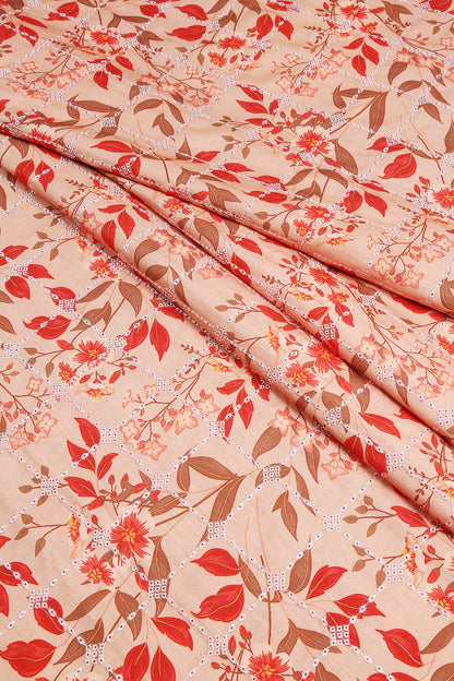 3 Piece - Embroidered Linen Slub - WD1808