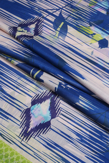 3 Piece - Digitally Printed Doriya Lawn - D1812