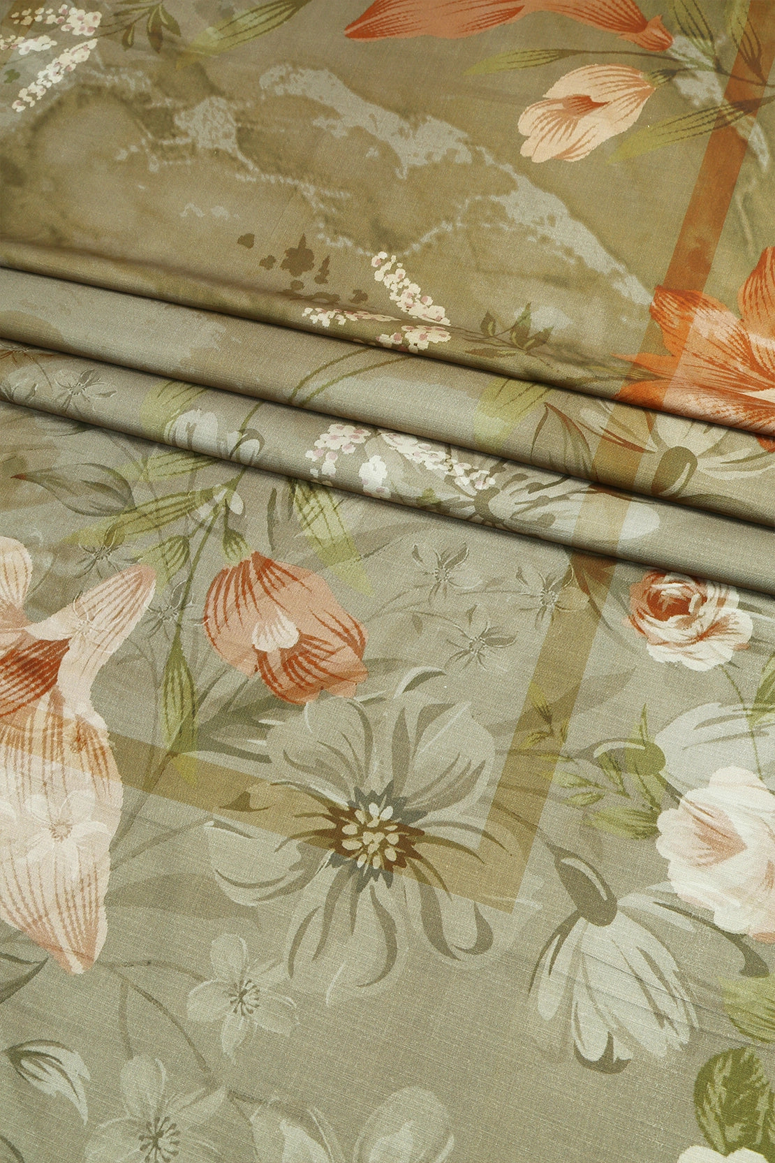 3 Piece - Embroidered Linen Slub - WD1809