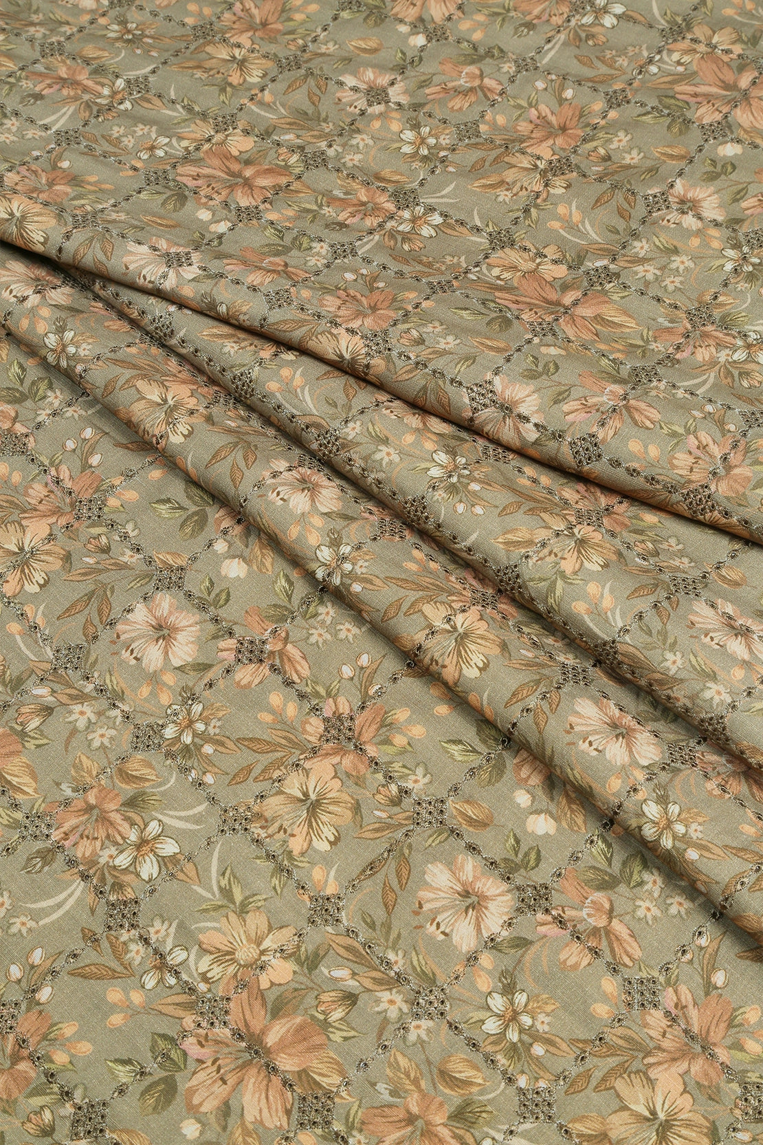 3 Piece - Embroidered Linen Slub - WD1809