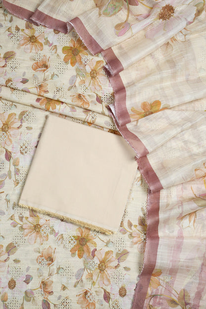 3 Piece - Embroidered Lawn - D2002