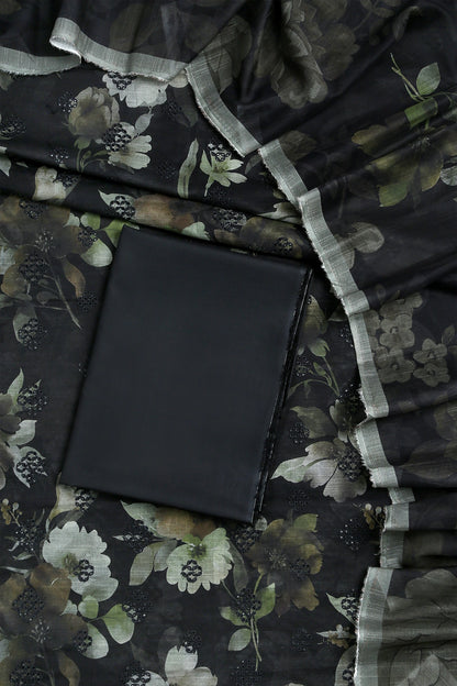 3 Piece - Embroidered Lawn - D2007