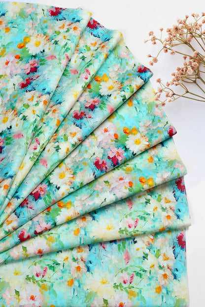 2 Piece - Digitally Printed Lawn - F1 - D2215