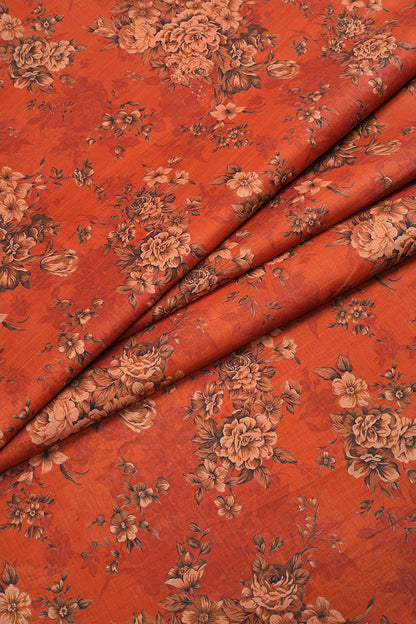 2 Piece - Digitally Printed Slub Lawn - F2 - D2302