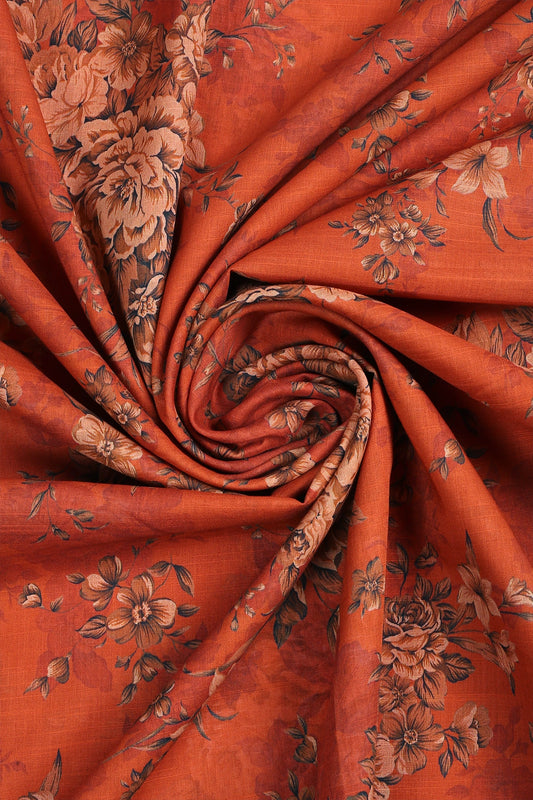 2 Piece - Digitally Printed Slub Lawn - F2 - D2302