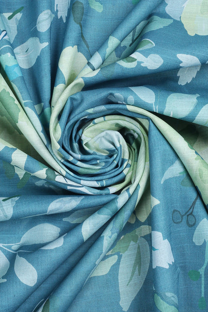 2 Piece - Digitally Printed Slub Lawn - F2 - D2303