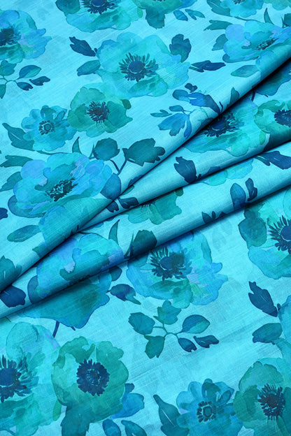 2 Piece - Digitally Printed Slub Lawn - F2 - D2304