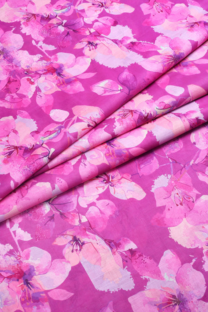 2 Piece - Digitally Printed Slub Lawn - F2 - D2305