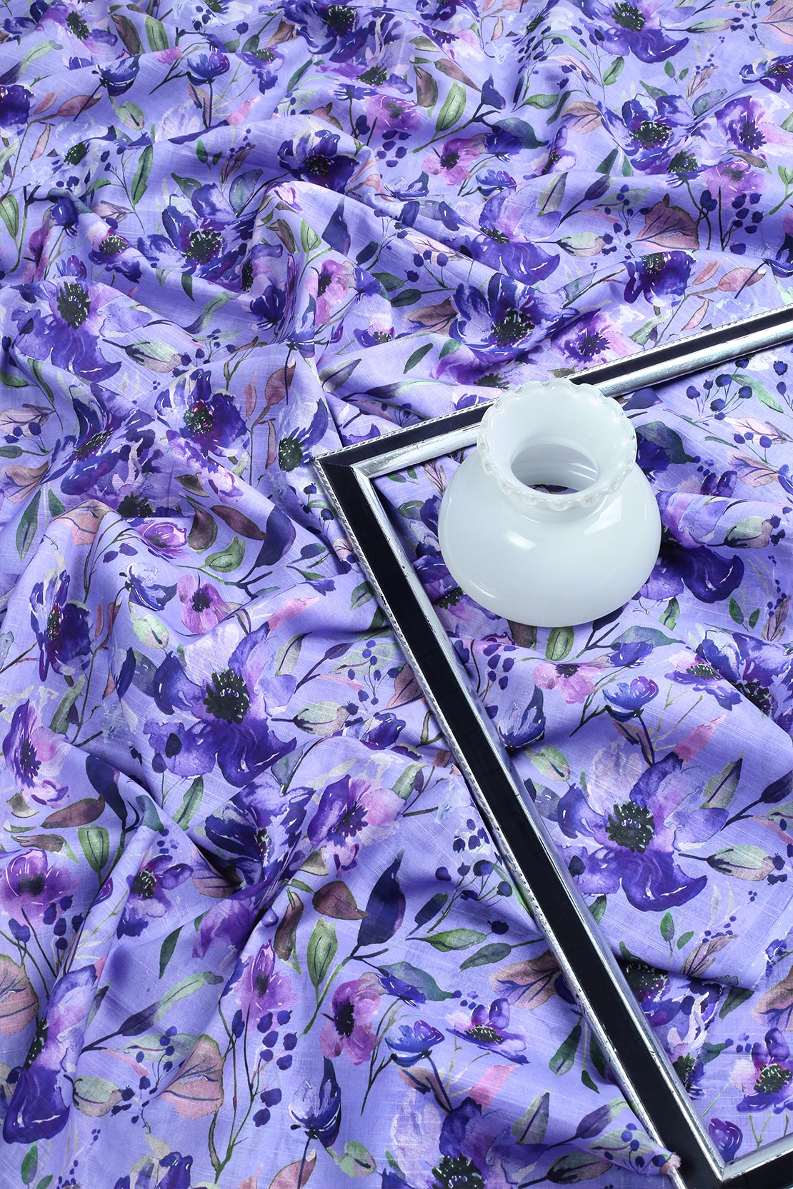 2 Piece - Digitally Printed Slub Lawn - F2 - D2306