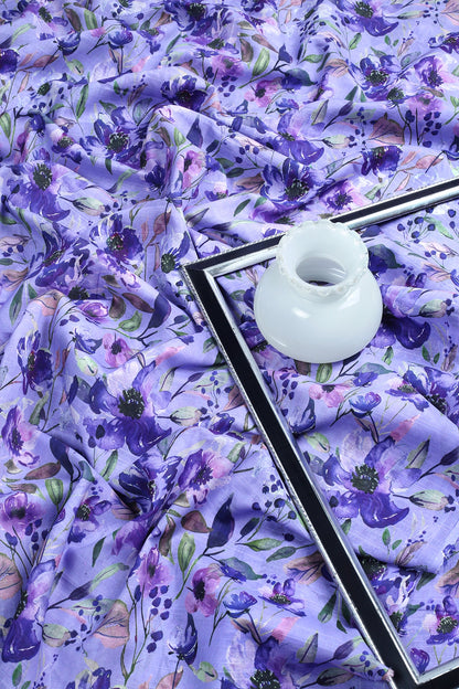 2 Piece - Digitally Printed Slub Lawn - F2 - D2306