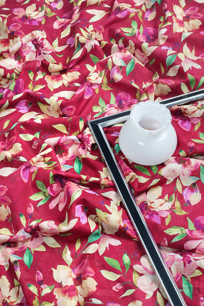 2 Piece - Digitally Printed Slub Lawn - F2 - D2307