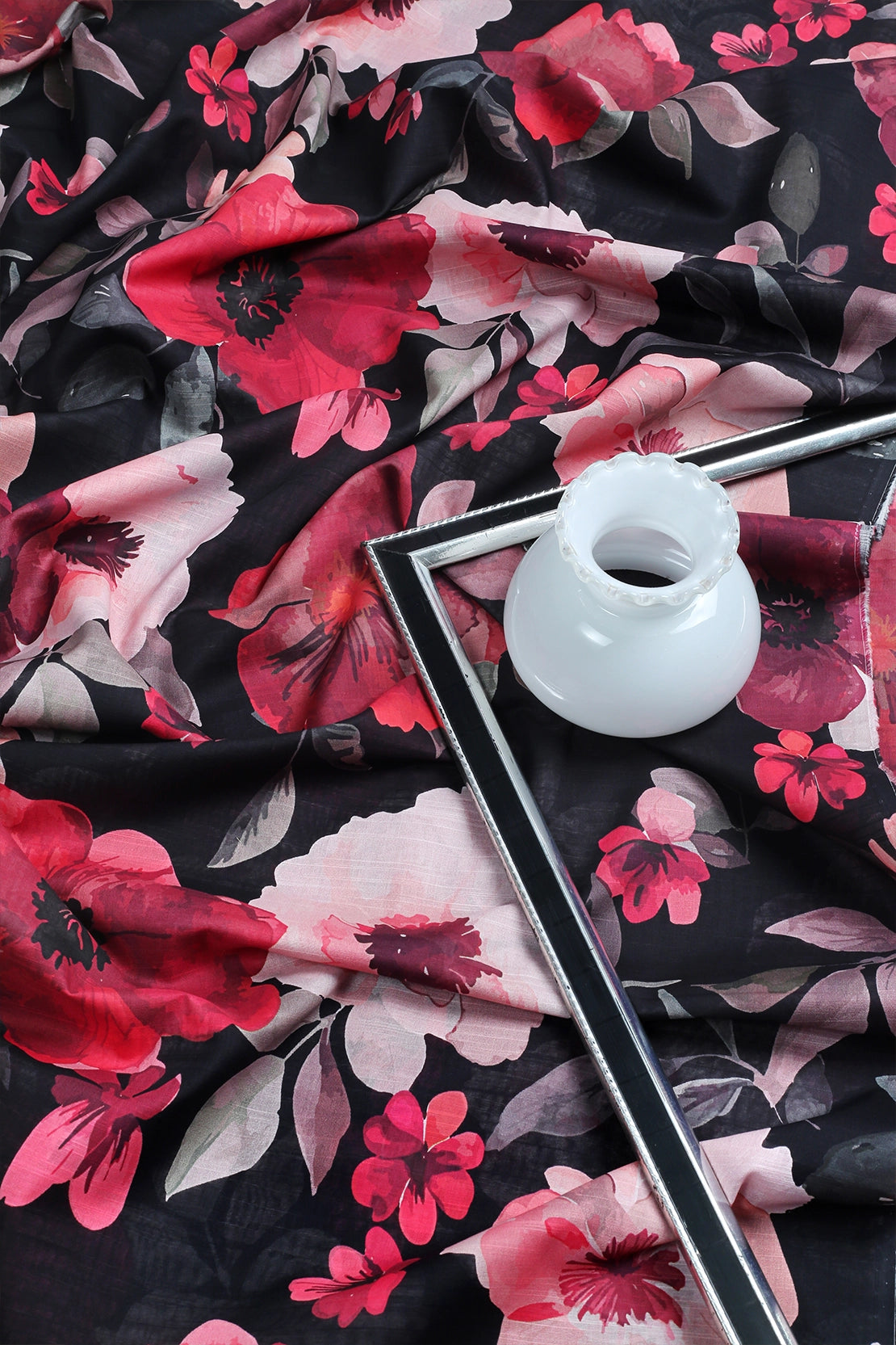 2 Piece - Digitally Printed Slub Lawn - F2 - D2309