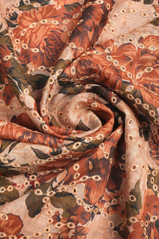 2 Piece - Embroidered Slub Lawn - F4 - D2405