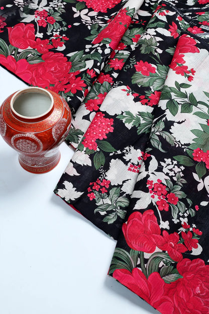 2 Piece - Digitally Printed Doriya Lawn - F2 - D2501