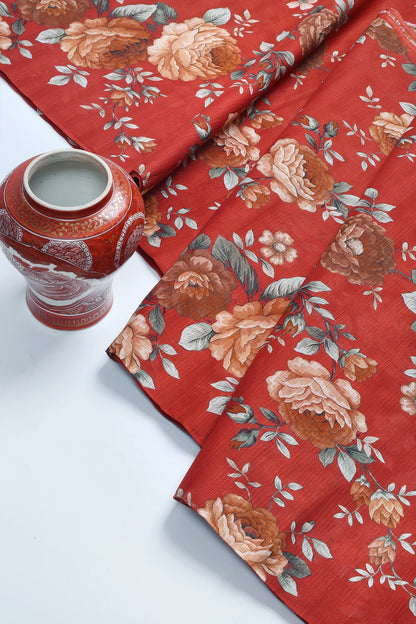 2 Piece - Digitally Printed Doriya Lawn - F2 - D2510