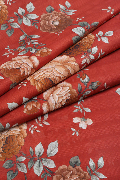 2 Piece - Digitally Printed Doriya Lawn - F2 - D2510