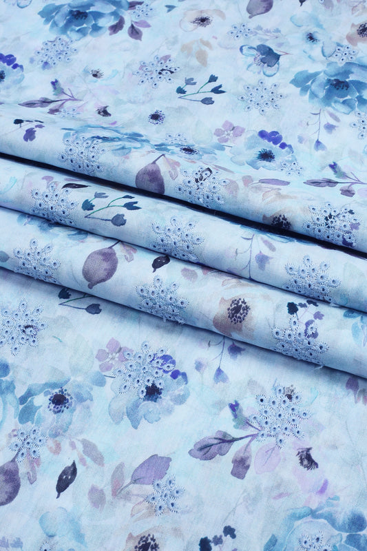 3 Piece - Embroidered Lawn - F24 - D2602